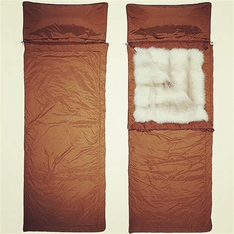 vintage fur sleeping bag